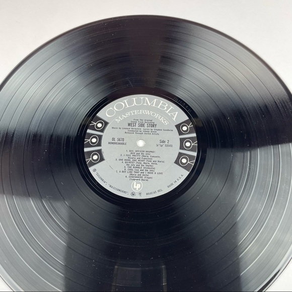 West Side Story Original Soundtrack Vinyl Record Music Natalie Wood Columbia - Picture 5 of 8